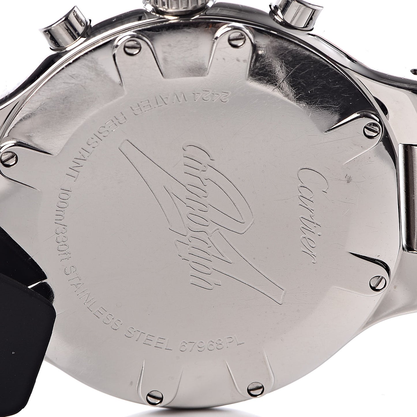 Stainless Steel Rubber 38mm Must 21 Chronoscaph Quartz Watch Black