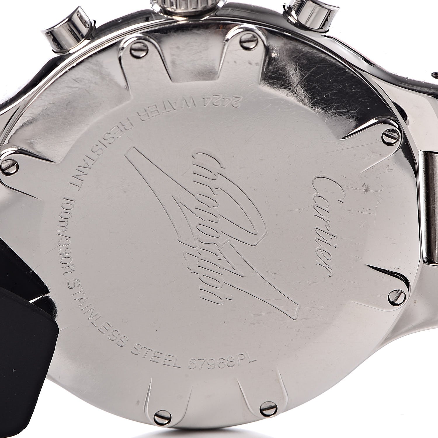 Cartier Stainless Steel Rubber 38mm Must 21 Chronoscaph Quartz Watch Black 7 of 20