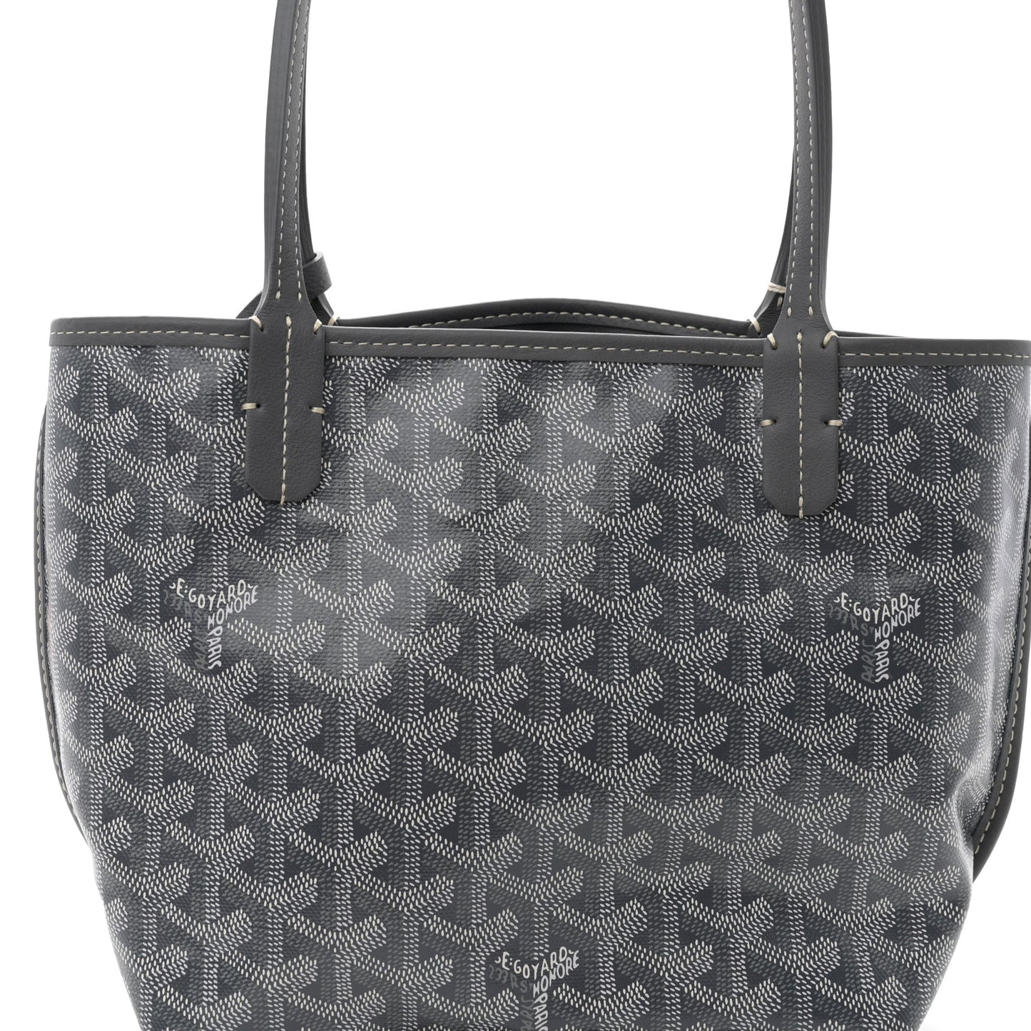 Goyardine Reversible Mini Anjou Grey
