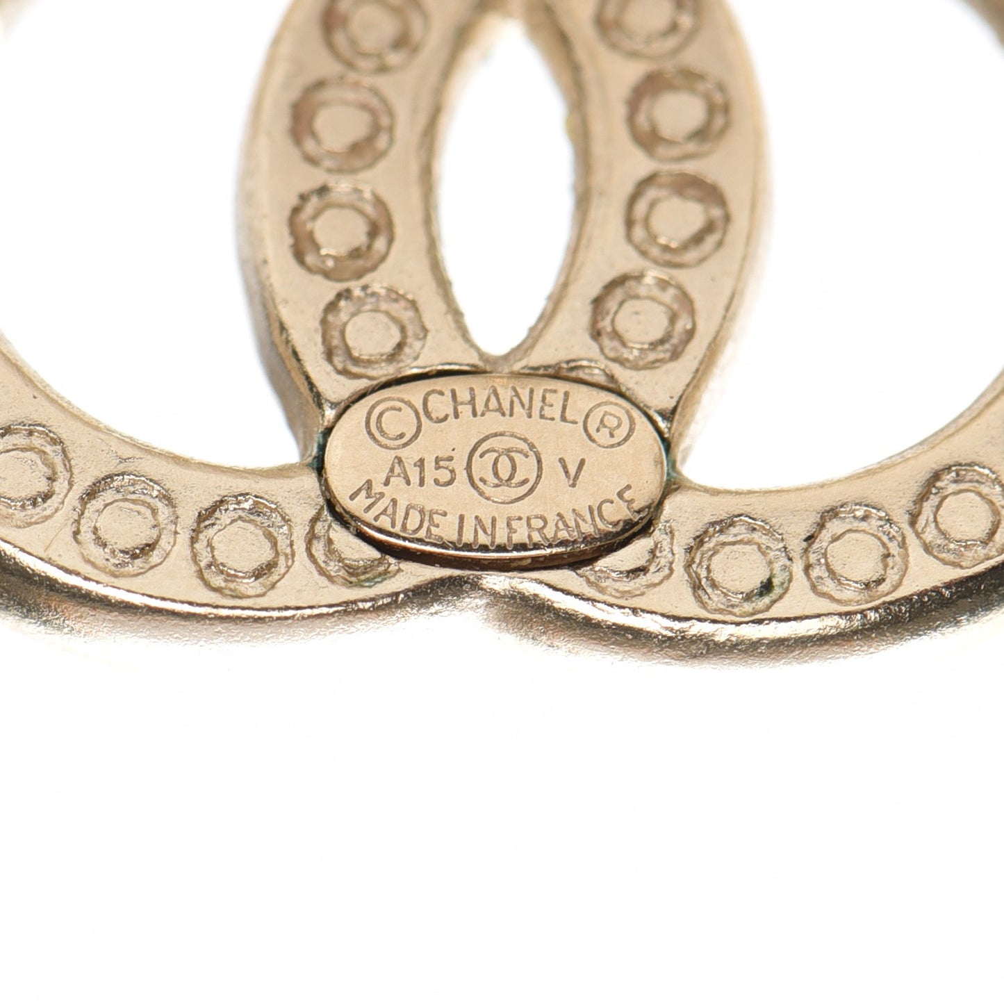 Crystal CC Earrings Gold