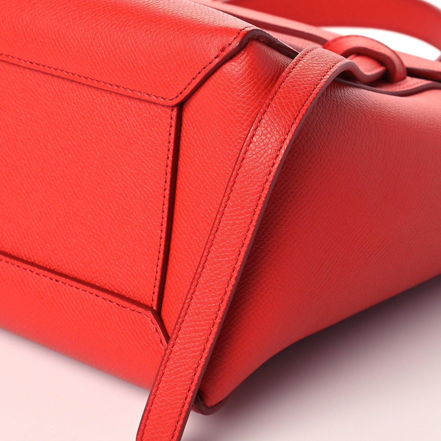 Celine Grained Calfskin Micro Belt Bag Coquelicot 11 of 11