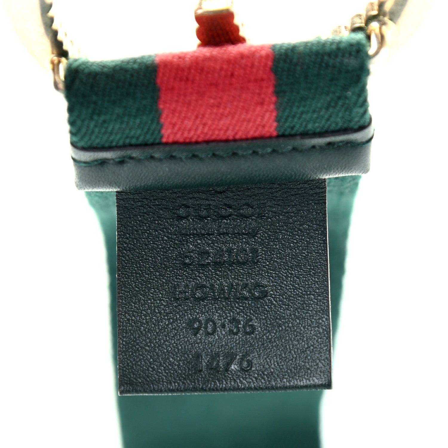 Gucci Canvas Torchon Double G Web Belt 90 36 Verde 4 of 4