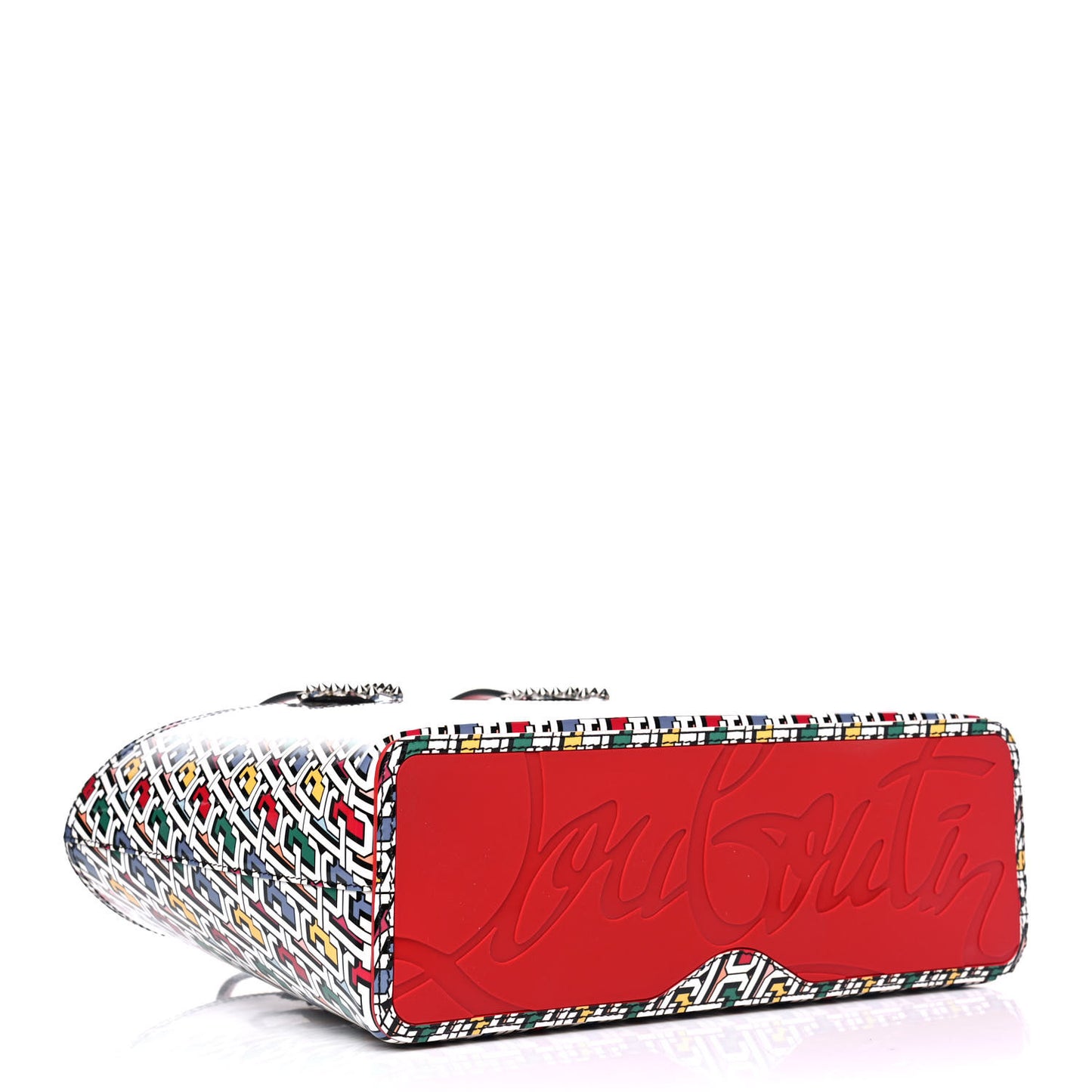 Patent Calfskin Small East West Cabata Tote Multicolor
