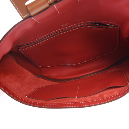 Hermes Swift Taurillon Clemence Vache Hunter Virevolte Pochette Vermillon Rouge Casaque Fauve 9 of 11