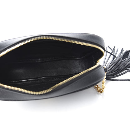 Saint Laurent Grain De Poudre Matelasse Monogram Mini Lou Camera Bag Black 5 of 10