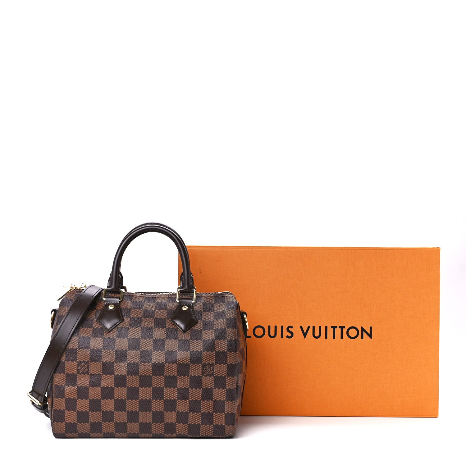 Louis Vuitton Damier Ebene Speedy Bandouliere 25 12 of 12