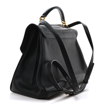 Salvatore Ferragamo Calfskin Medium Margot Top Handle Satchel Black 3 of 10