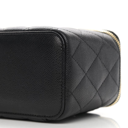 Chanel Caviar Quilted Small Vanity Case With Chain Black 10 of 11