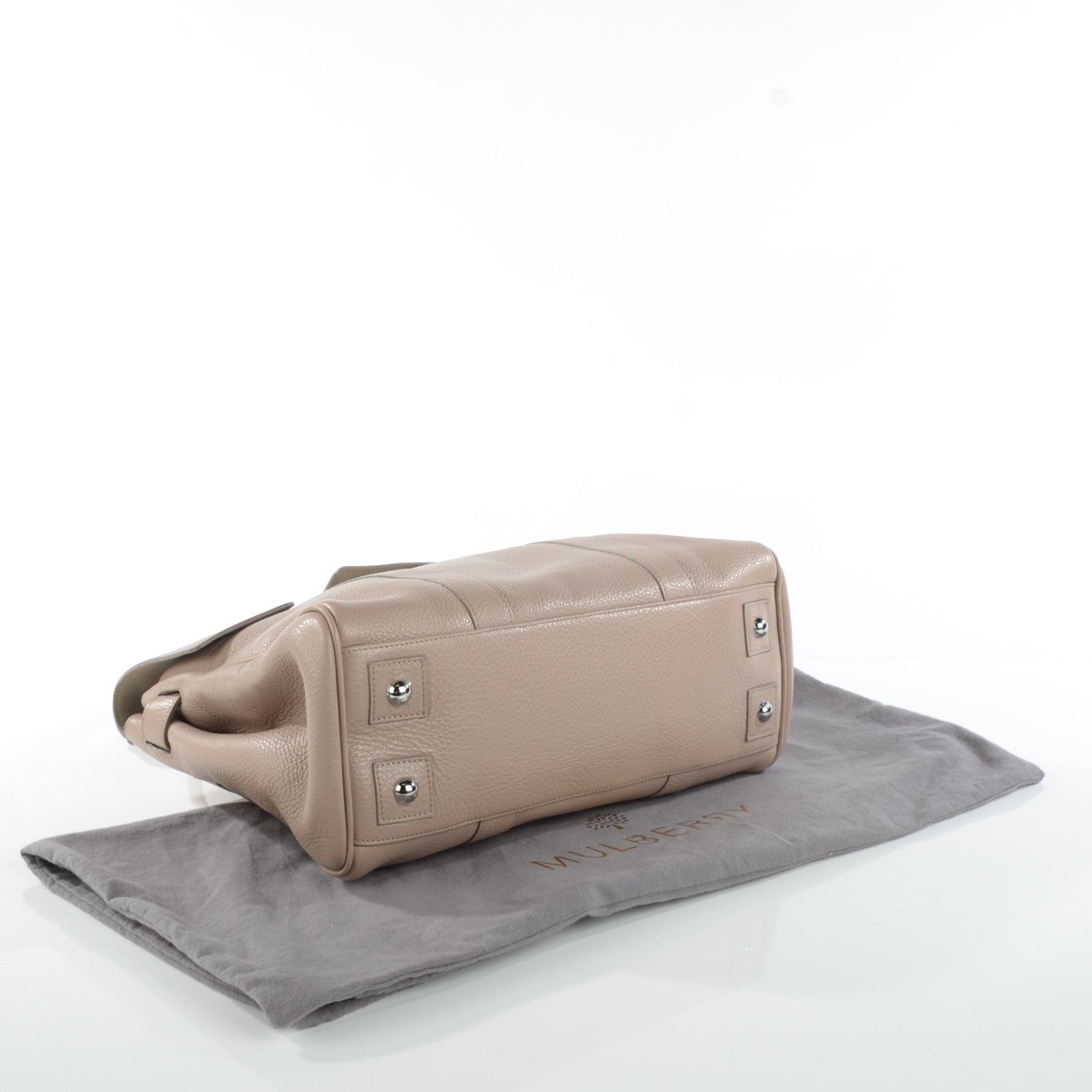 Mulberry Pebbled Calfskin Bayswater Putty 5 of 10