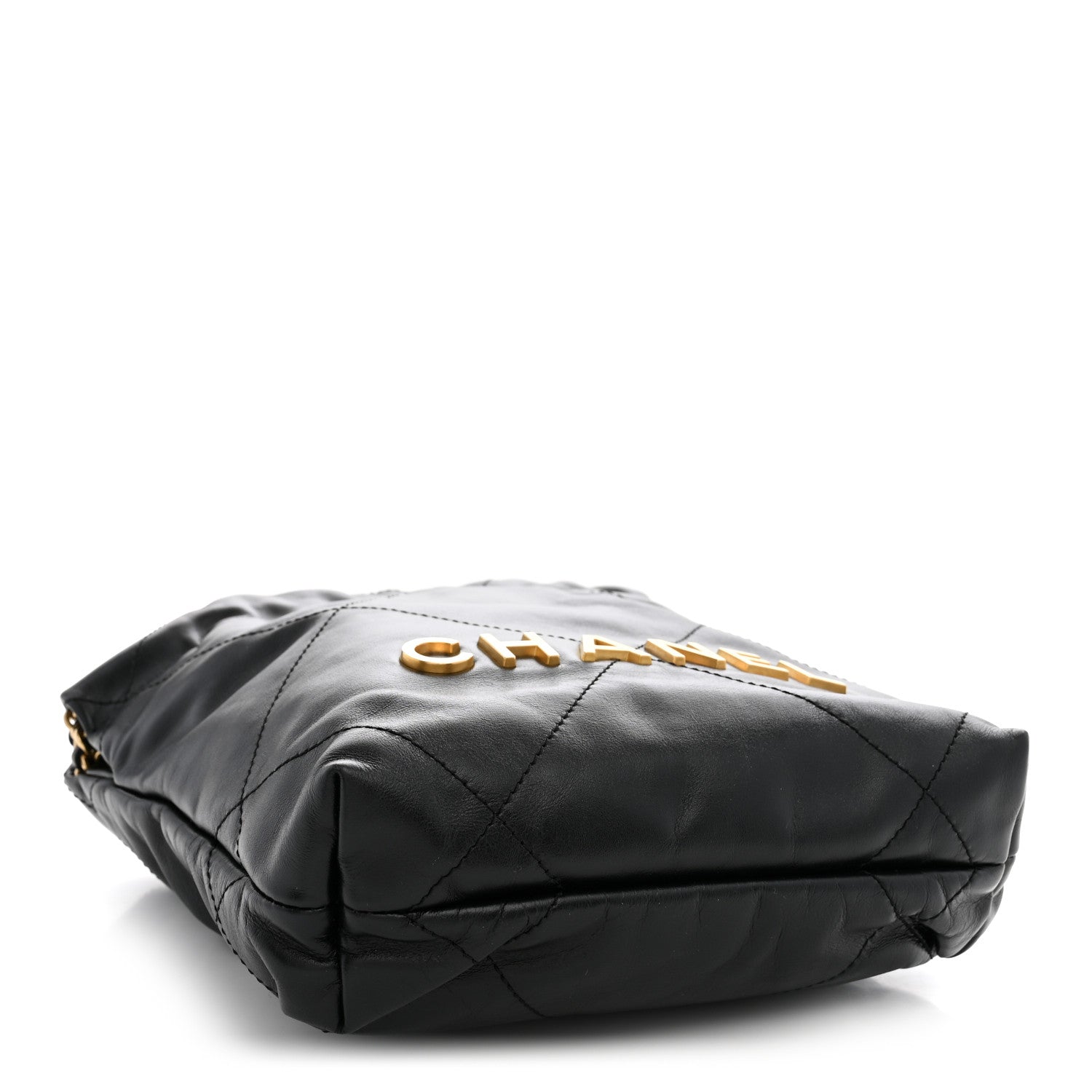 Chanel Shiny Calfskin Quilted Mini Chanel 22 Black 4 of 10