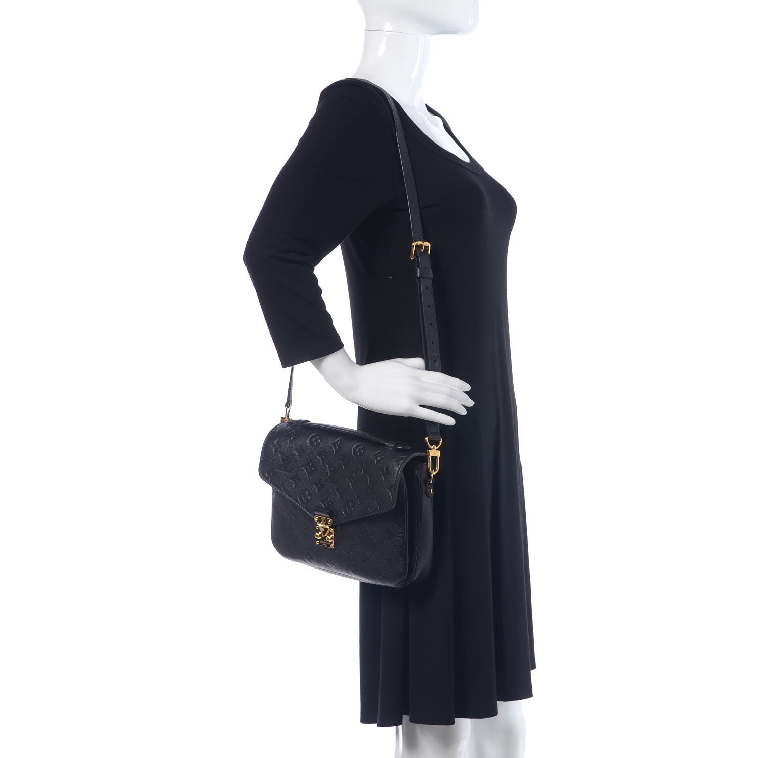 Louis Vuitton Empreinte Pochette Metis Black 2 of 8