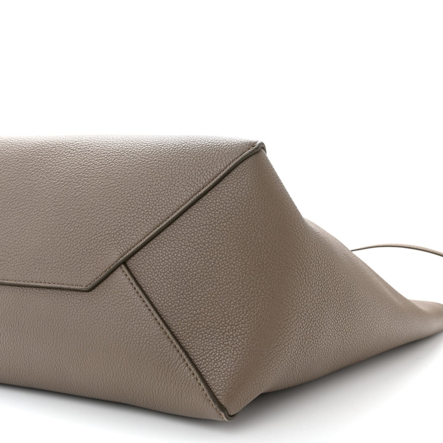 Soft Grained Calfskin Medium Belt Cabas Phantom Taupe