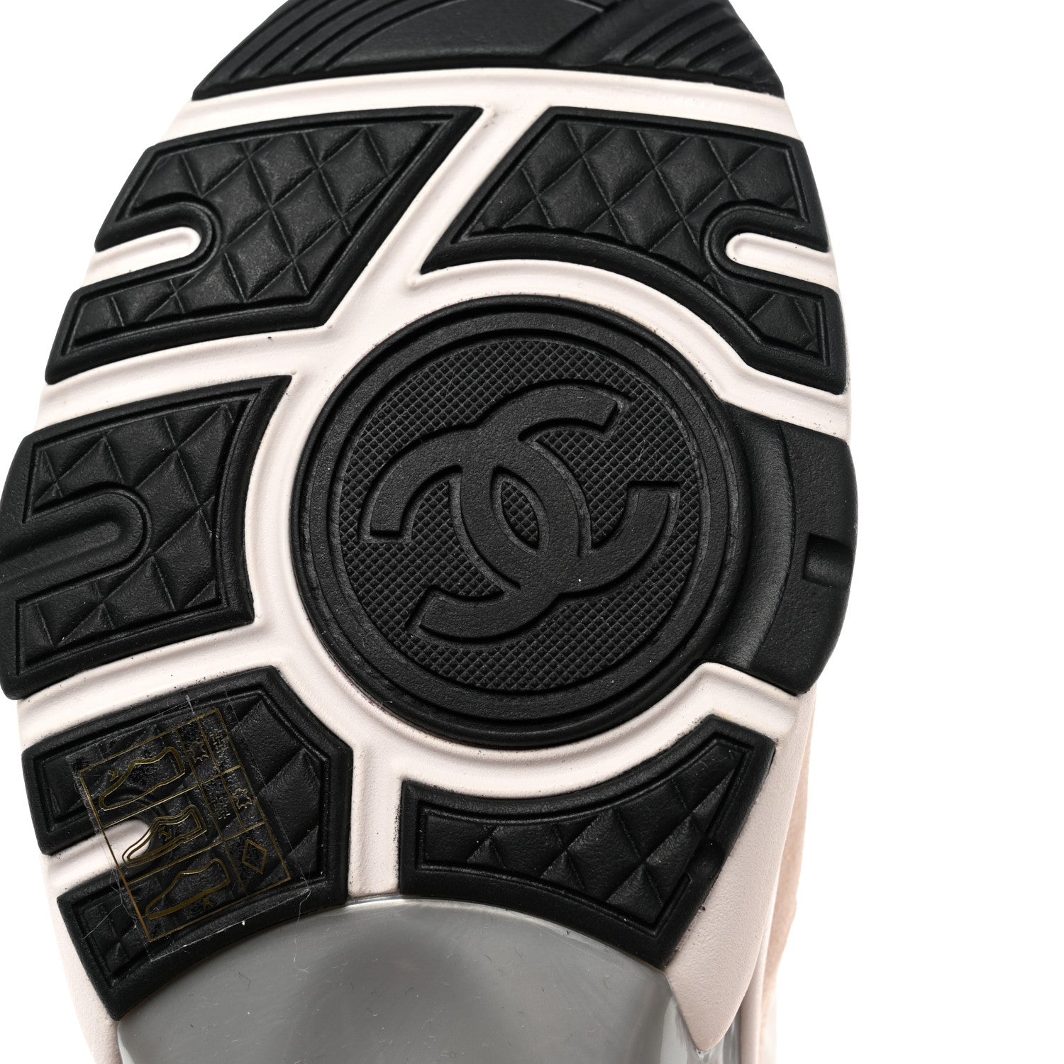 Chanel Nylon Lambskin Suede Calfskin CC Sneakers 38 Pink White Black 8 of 10