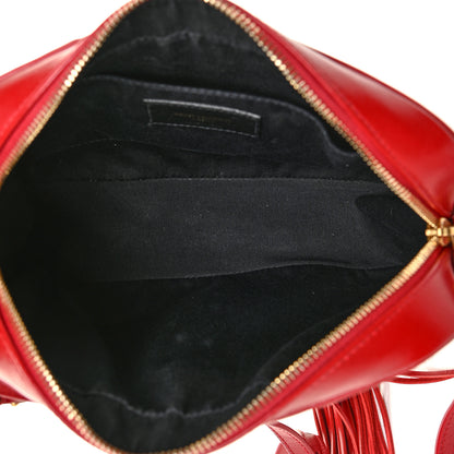 Saint Laurent Calfskin Matelasse Monogram Lou Camera Bag Red 5 of 13