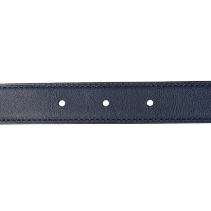 Hermes Swift Epsom 24mm Gamma Belt 85 34 Navy Bleu Craie 5 of 8