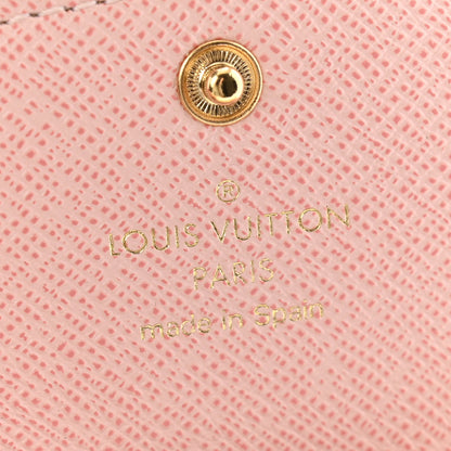Louis Vuitton Damier Azur Rosalie Coin Purse Rose Ballerine 6 of 9