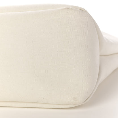 Prada Canapa Banana Print Logo Shopping Tote White 15 of 17