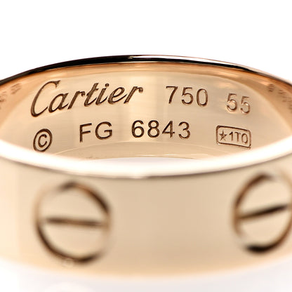 Cartier 18K Yellow Gold 5.5mm LOVE Ring 55 7.25 3 of 3