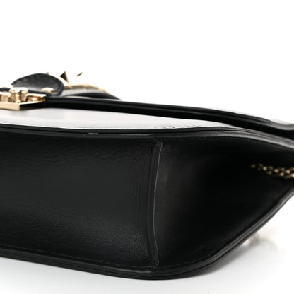 Valentino Garavani Vitello Medium Glam Lock Rockstud Flap Black 9 of 10