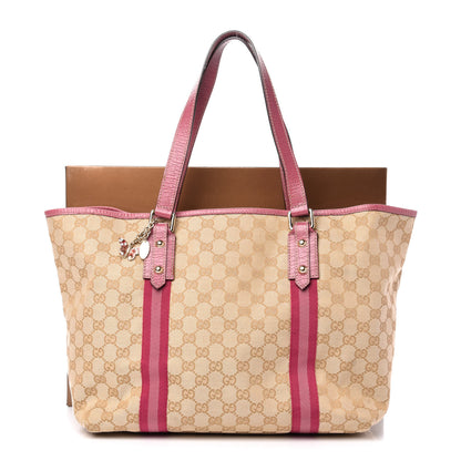 Gucci Monogram Large Jolicoeur Tote Pink 14 of 14