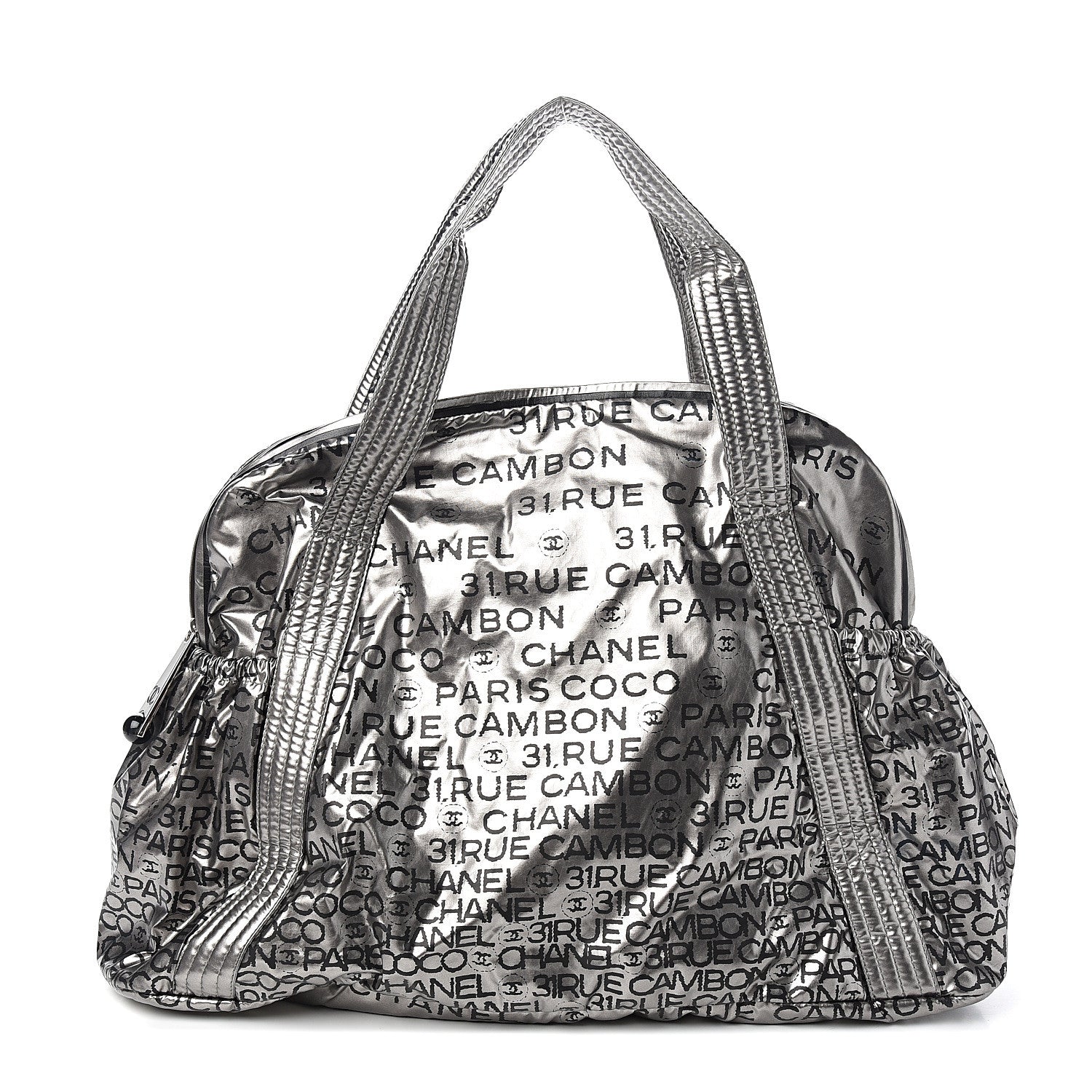 Chanel Lacquered Canvas Medium Unlimited Tote Argent Fonce 1 of 9