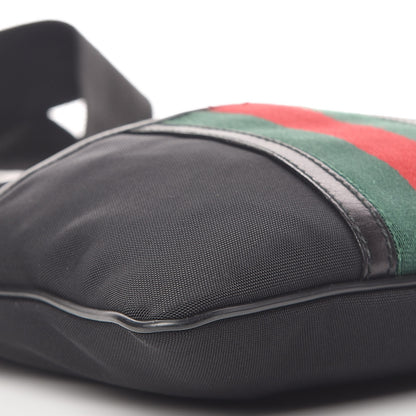 Gucci Nylon Web Interlocking G Messenger Bag Black 8 of 10
