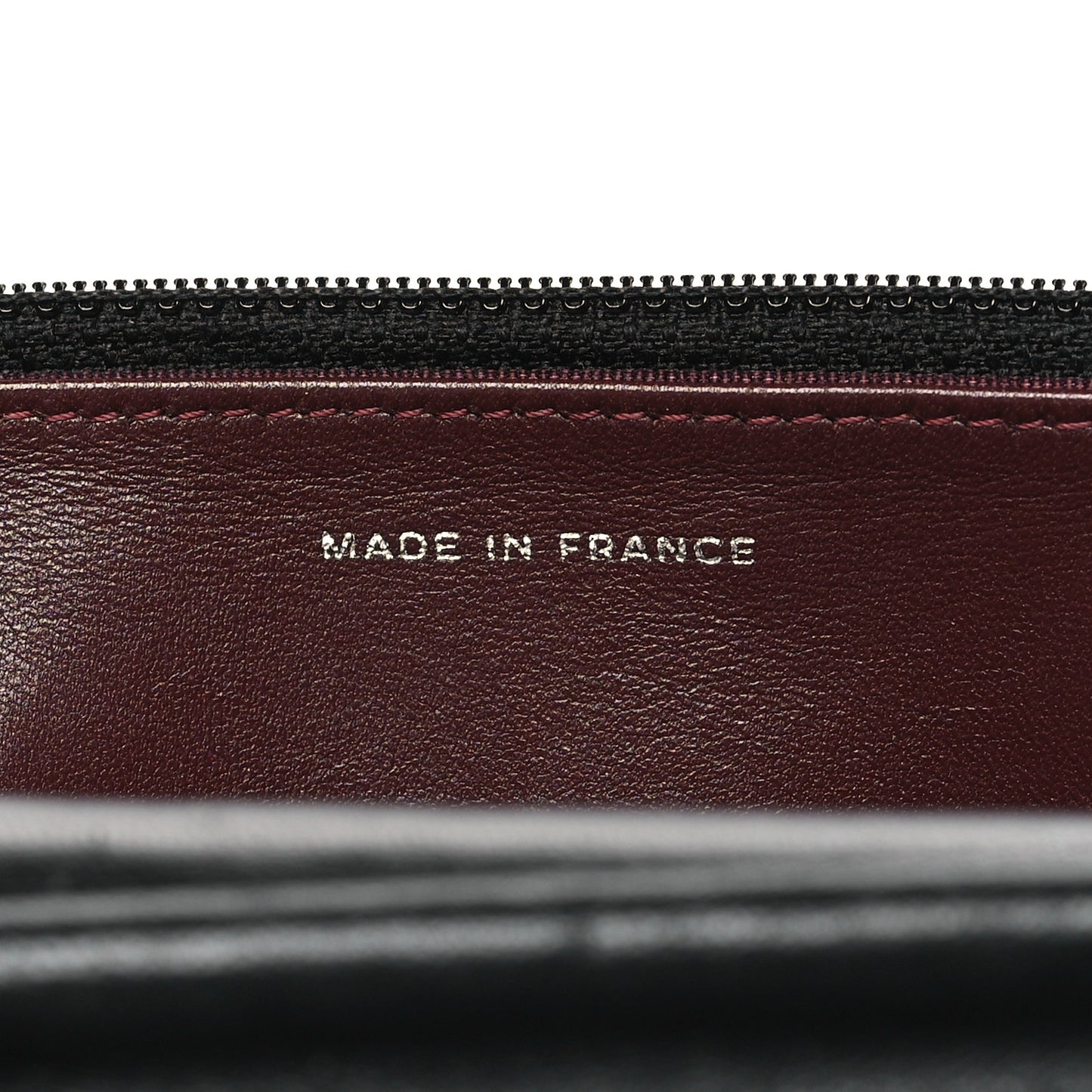 Lambskin Quilted Wallet On Chain WOC Black