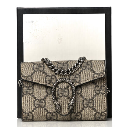 Gucci GG Supreme Monogram Dionysus Coin Purse Taupe 14 of 14