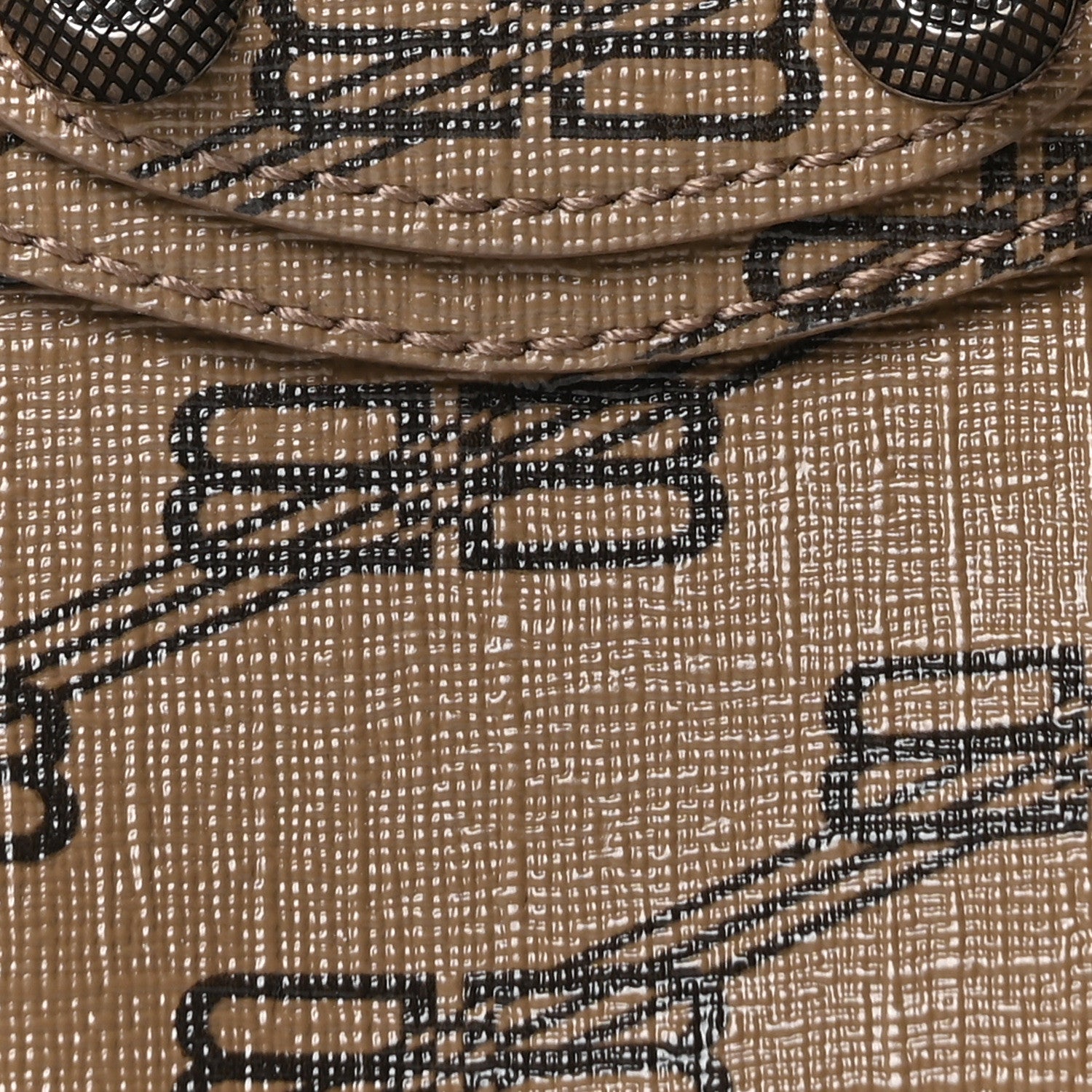 Balenciaga Coated Canvas BB Monogram Neo Cagole Handbag XS Beige Brown 9 of 11