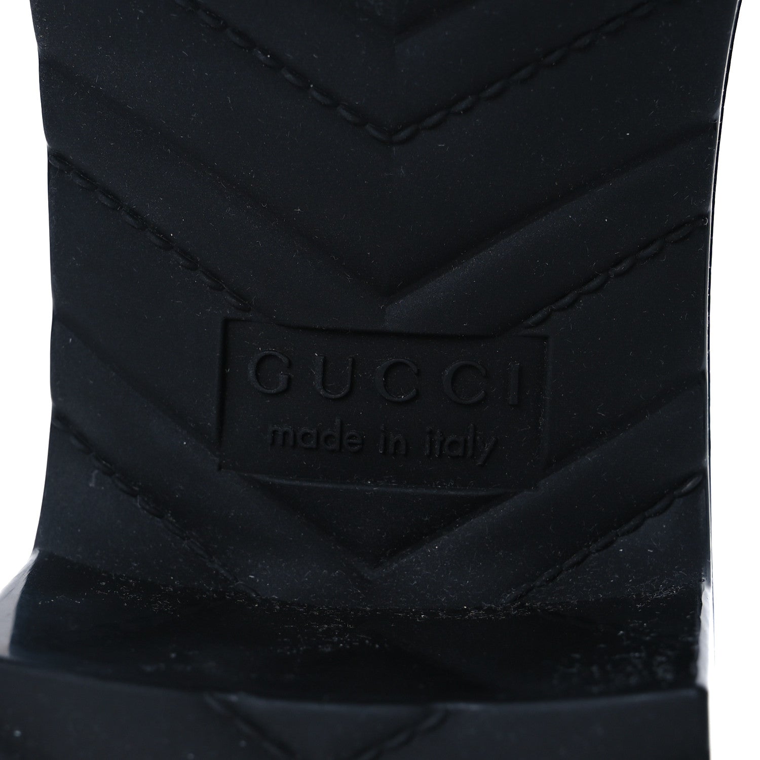 Gucci Rubber Gucci Logo Womens Platform 20/60mm Slide Sandals 40 Black 8 of 11