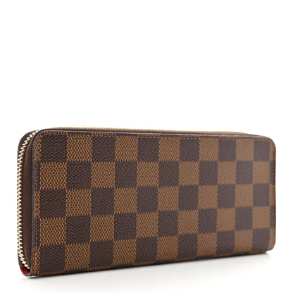 Louis Vuitton Damier Ebene Clemence Wallet Cherry 3 of 7