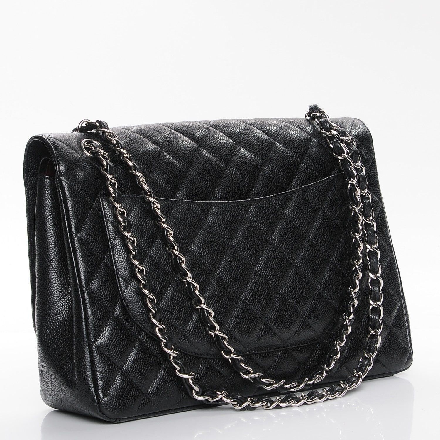 Chanel Caviar Quilted Maxi Double Flap Black 3 of 11