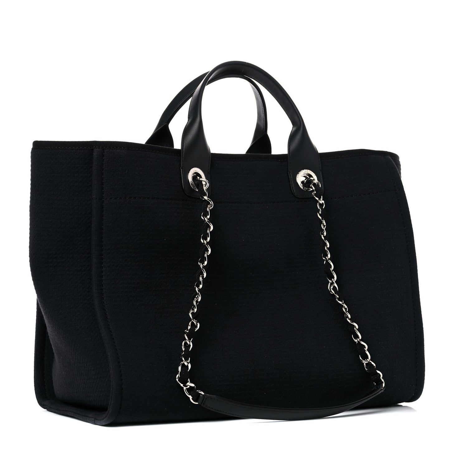 Mixed Fibers Medium Deauville Tote Black