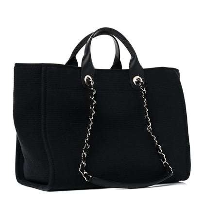 Chanel Mixed Fibers Medium Deauville Tote Black 3 of 12