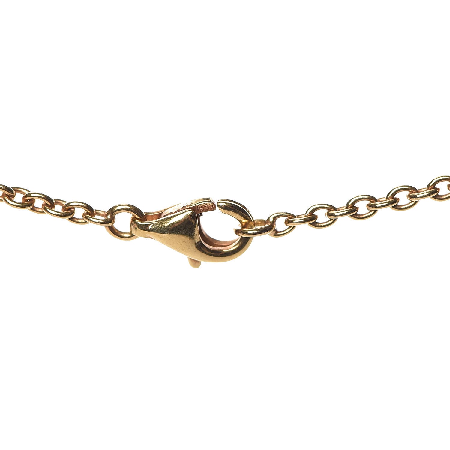Van Cleef & Arpels 18K Yellow Gold Mother of Pearl Pure Alhambra Pendant Necklace 4 of 4