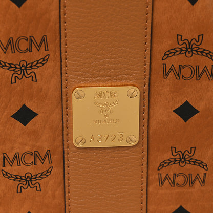 MCM Visetos Medium Liz Reversible Shopper Tote Cognac 7 of 17