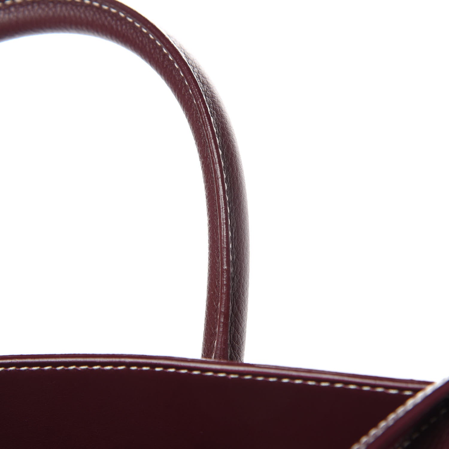 Saint Laurent Grained Calfskin Topstitch Small Classic Sac De Jour Rouge Legion 12 of 12
