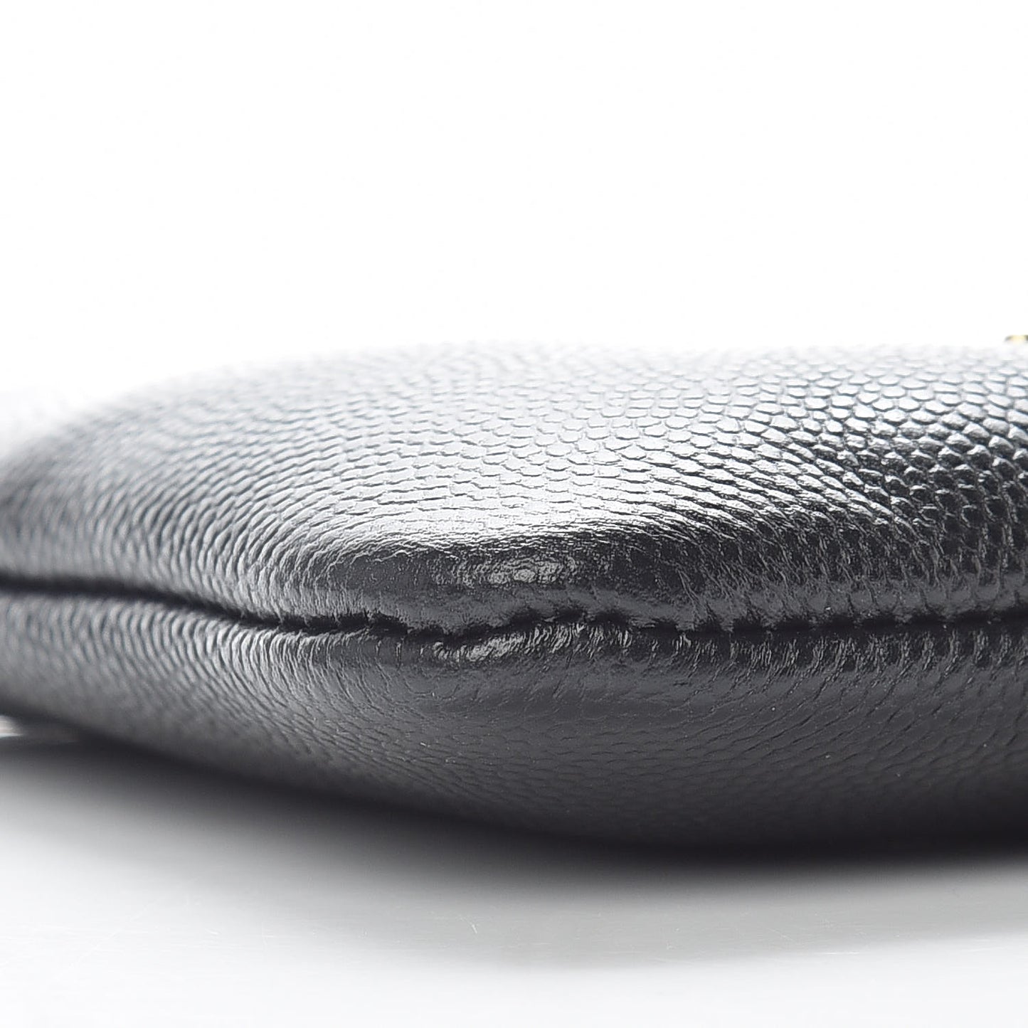 Caviar Studded Deauville Cosmetic Pouch Black