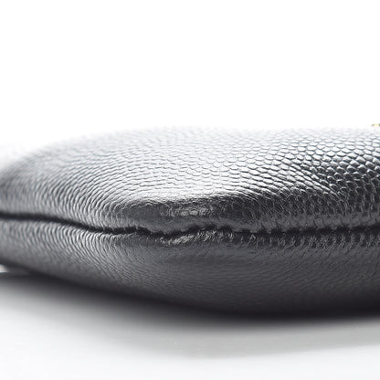 Chanel Caviar Studded Deauville Cosmetic Pouch Black 8 of 10