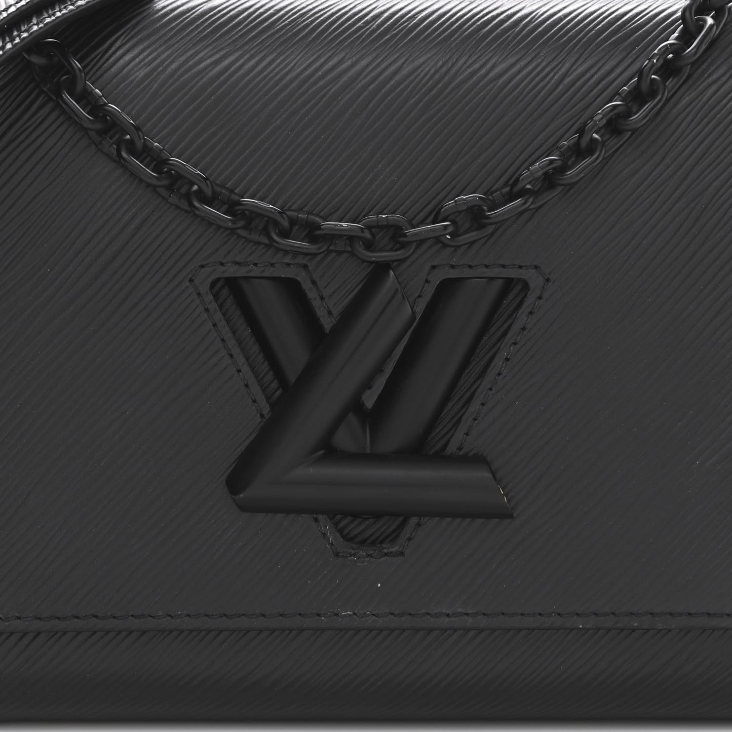 Epi Twist Shoulder Bag MM Matte Black
