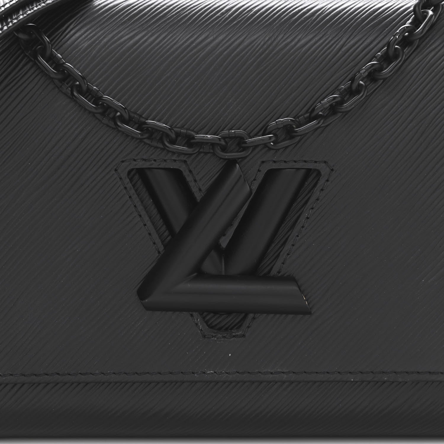 Louis Vuitton Epi Twist Shoulder Bag MM Matte Black 8 of 10