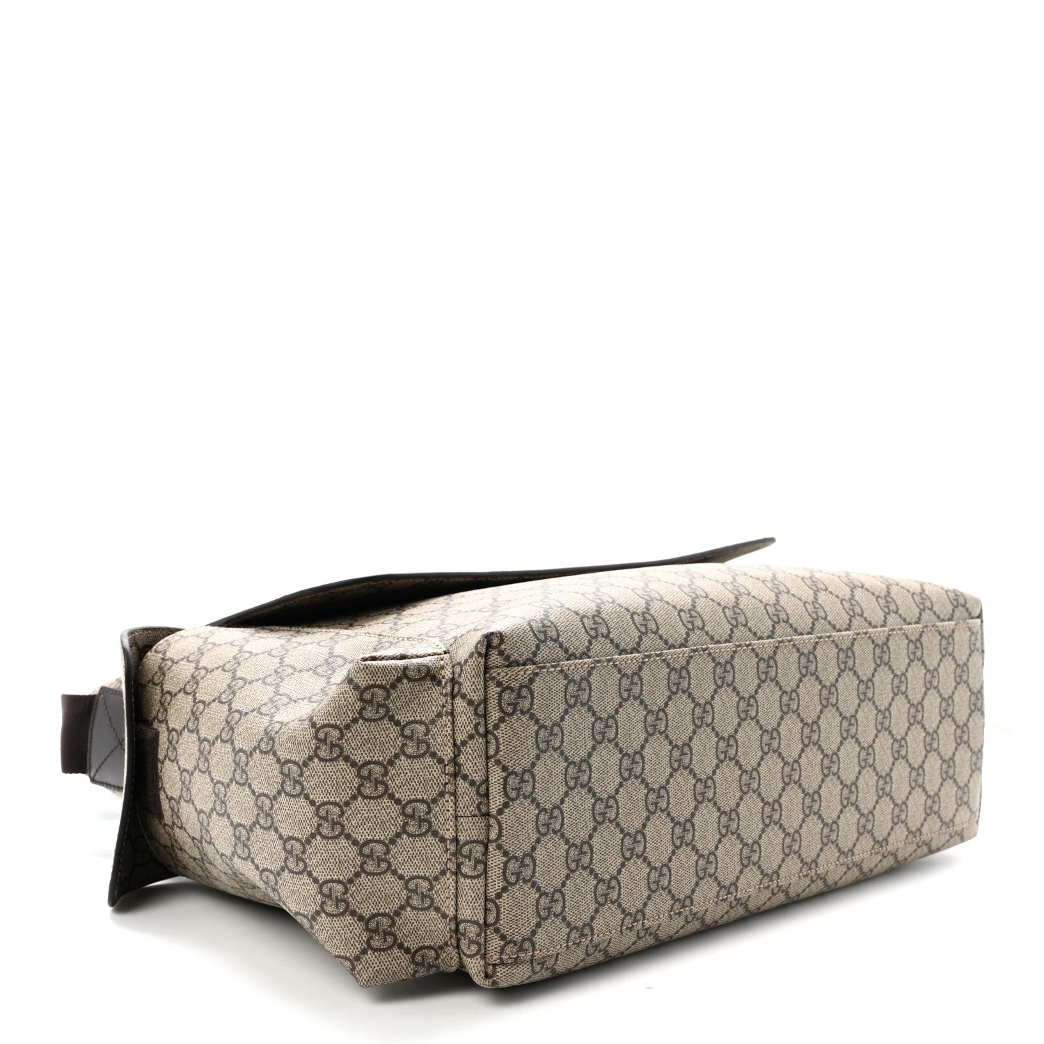Gucci GG Plus Monogram Messenger Diaper Bag Dark Brown 4 of 9