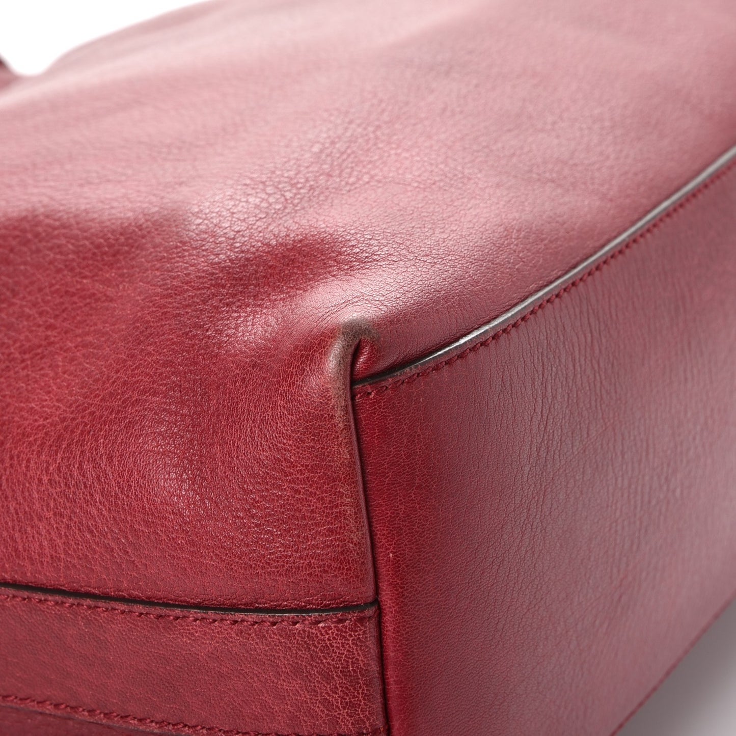 Pebbled Calfskin Small Miss GG Hobo Red