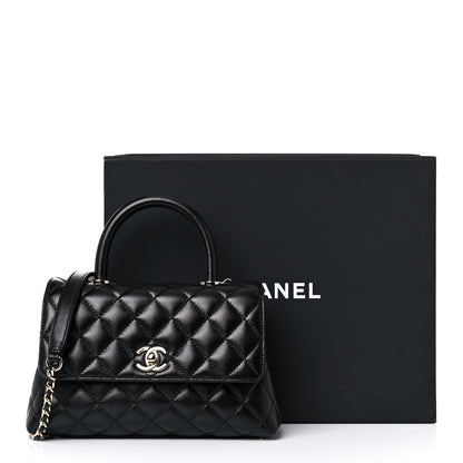 Chanel Caviar Quilted Mini Coco Handle Flap Black 10 of 10