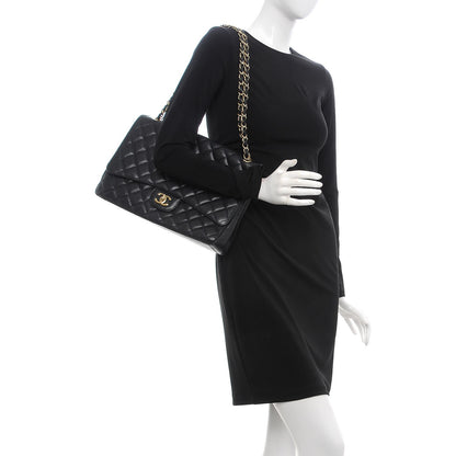 Chanel Caviar Quilted Maxi Single Flap Black 2 of 7