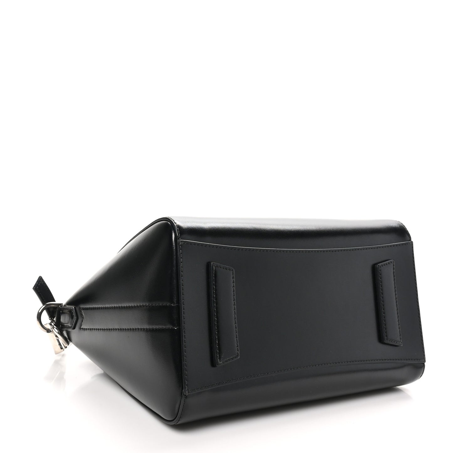 Shiny Lord Calfskin Small Antigona Black