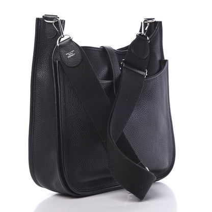Hermes Taurillon Clemence Evelyne III GM Black 2 of 11