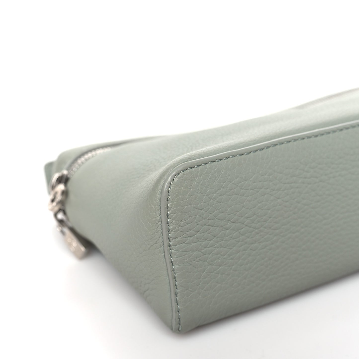 Grained Calfskin L19 Extra Pocket Pouch Eucalyptus