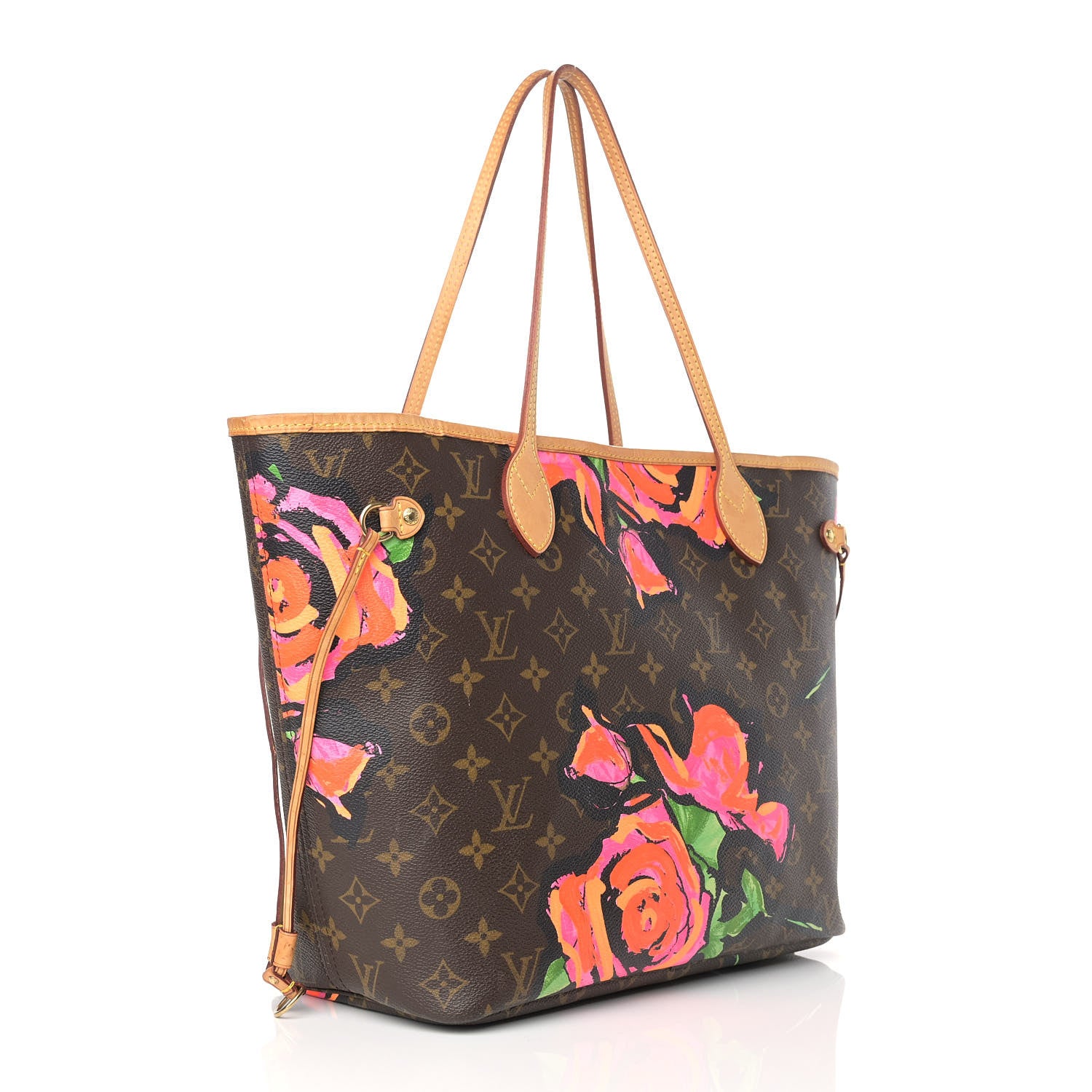 Louis Vuitton Monogram Roses Neverfull MM 3 of 11