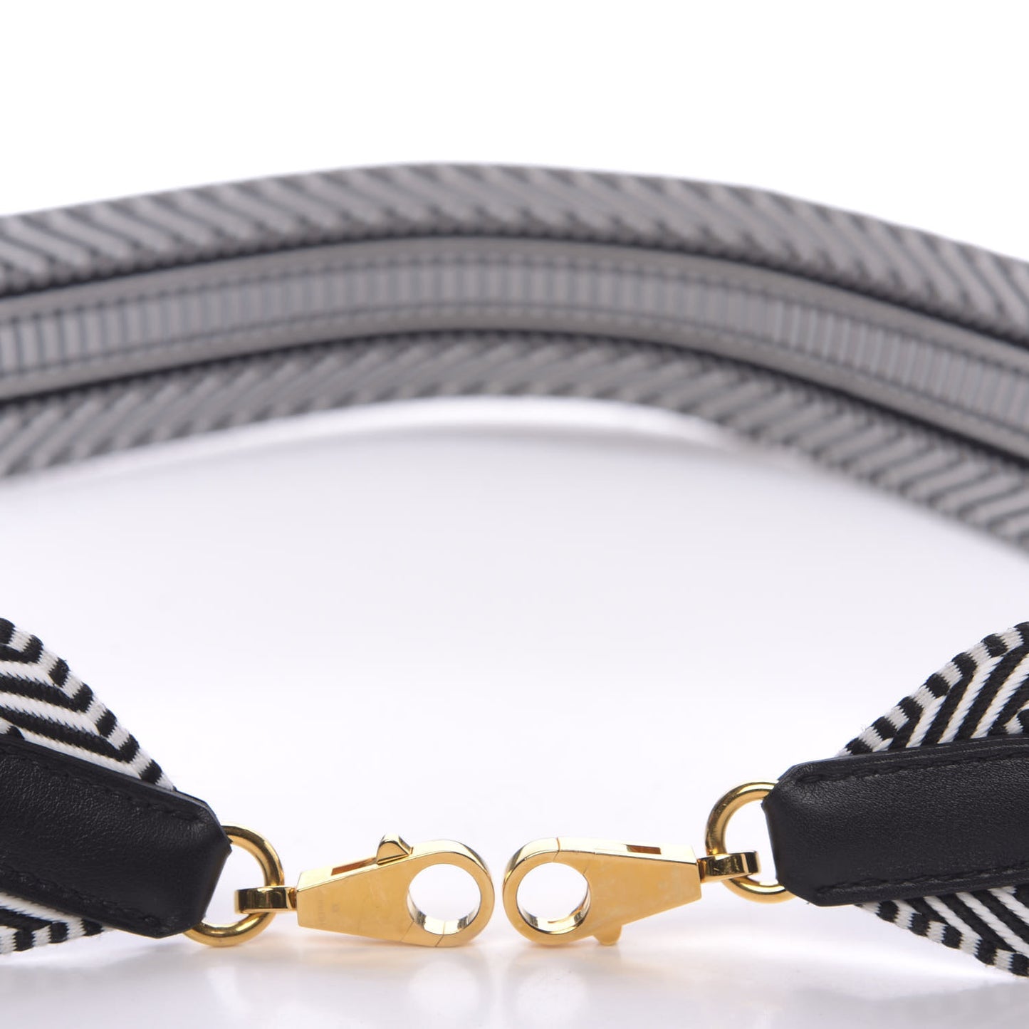 Toile Swift 50mm Sangle Cavale Shoulder Strap Black Ecru